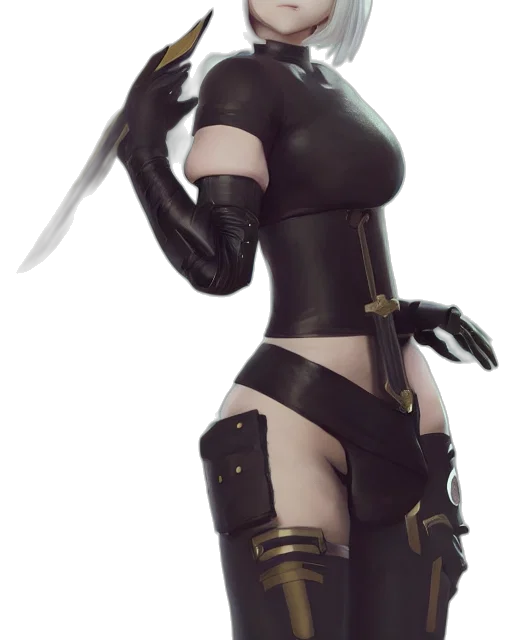 weapon, staff, sword, mask, concept art, cyberpunk, fantasy art, anime transparent PNG cut-out