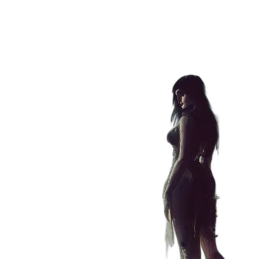 dress, creature, robot, staff transparent PNG cut-out