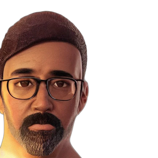 face, hat, mask, staff transparent PNG cut-out