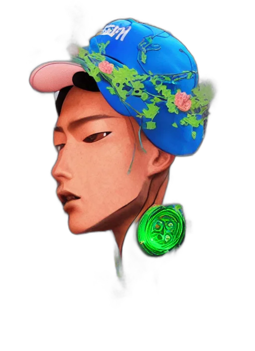 hat, crown, face, jewelry, photorealistic, watercolor, concept art, fantasy art transparent PNG cut-out