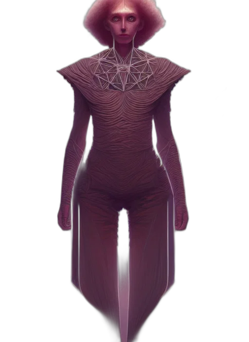 dress, jacket, robot, mask, cyberpunk, concept art, 3d render, fantasy art transparent PNG cut-out