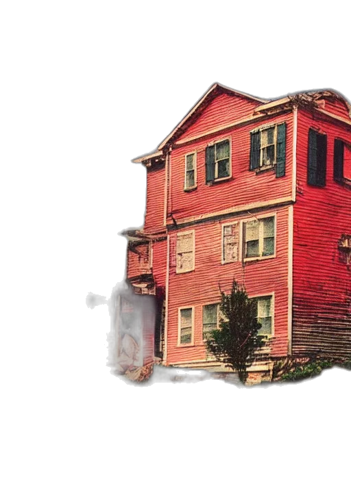 building, furniture, 3d render, photorealistic, concept art, watercolor, city street, red transparent PNG cut-out