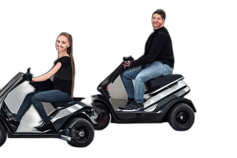 car, mobility, scooter, designed transparent PNG cut-out