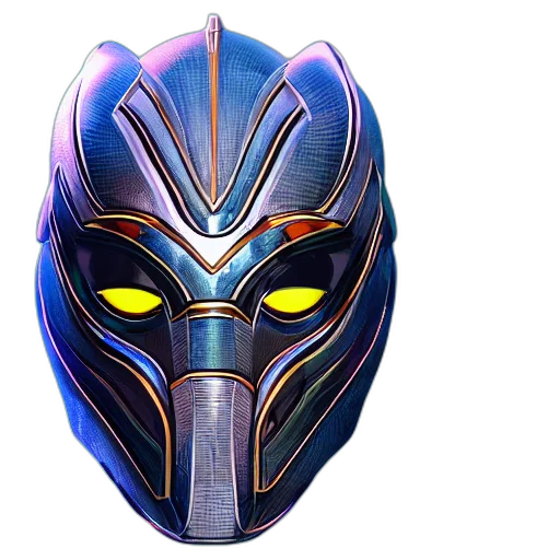 mask, concept art, 3d render, suit transparent PNG cut-out
