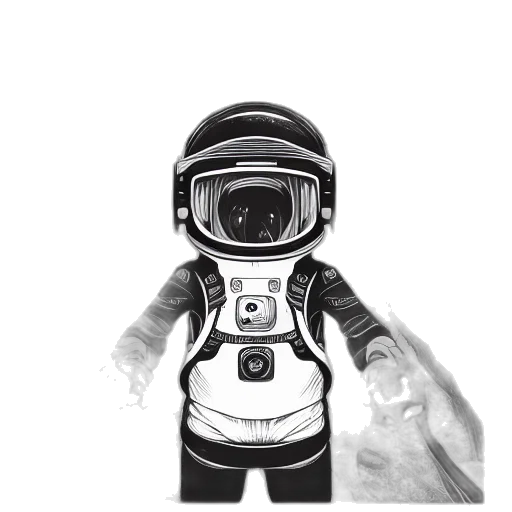 robot, face, staff, mask, concept art, cartoon, comic book art, 3d render transparent PNG cut-out