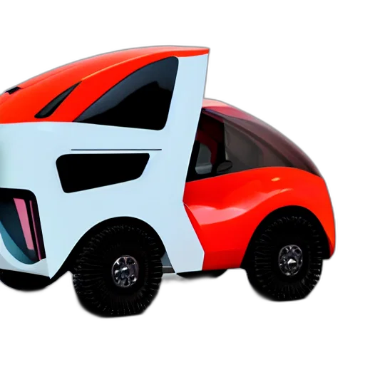 car, robot, 3d render, concept art transparent PNG cut-out