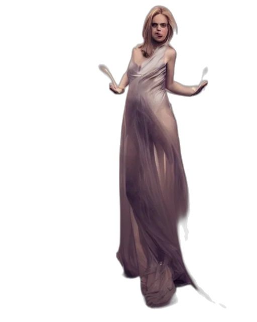 dress, staff, creature, concept art transparent PNG cut-out