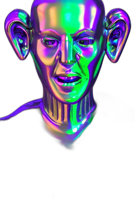 face, mask, robot, creature transparent PNG cut-out
