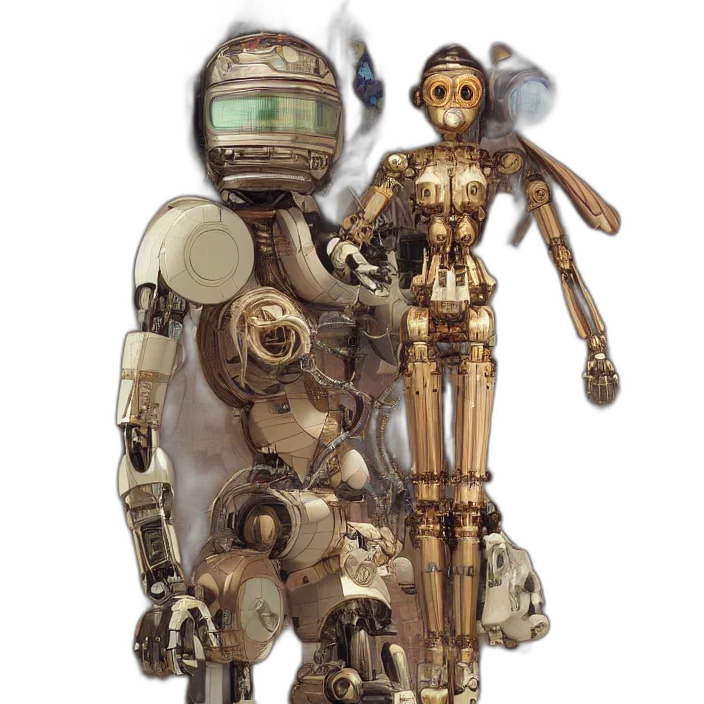 robot, staff, weapon, concept art transparent PNG cut-out
