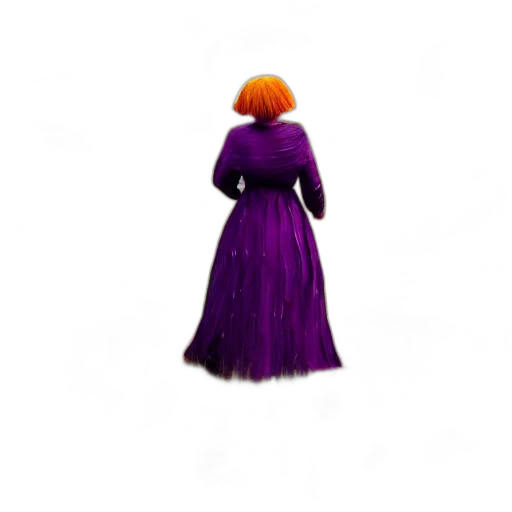 dress, hair, staff, jacket transparent PNG cut-out