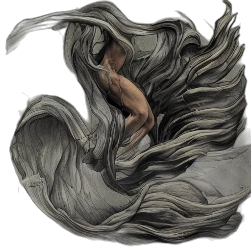 hair, dragon, mask, creature transparent PNG cut-out