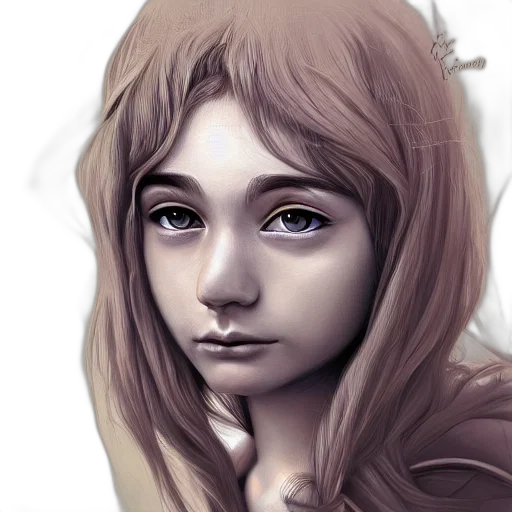face, fantasy art, photorealistic, concept art, watercolor, forest, dark, blue transparent PNG cut-out