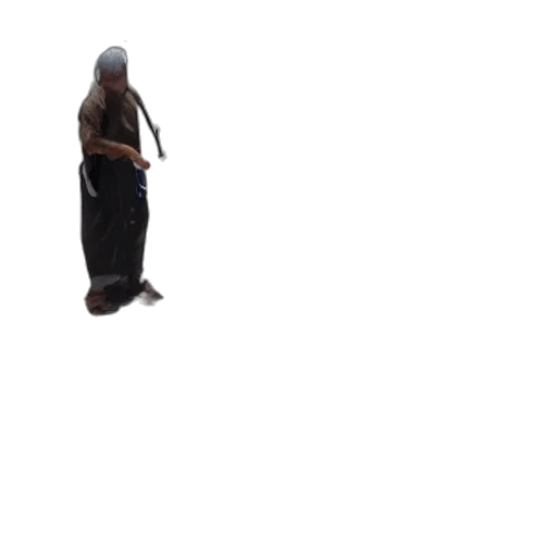 creature, sword, dress, staff, 3d render, concept art, pixel art, photorealistic transparent PNG cut-out