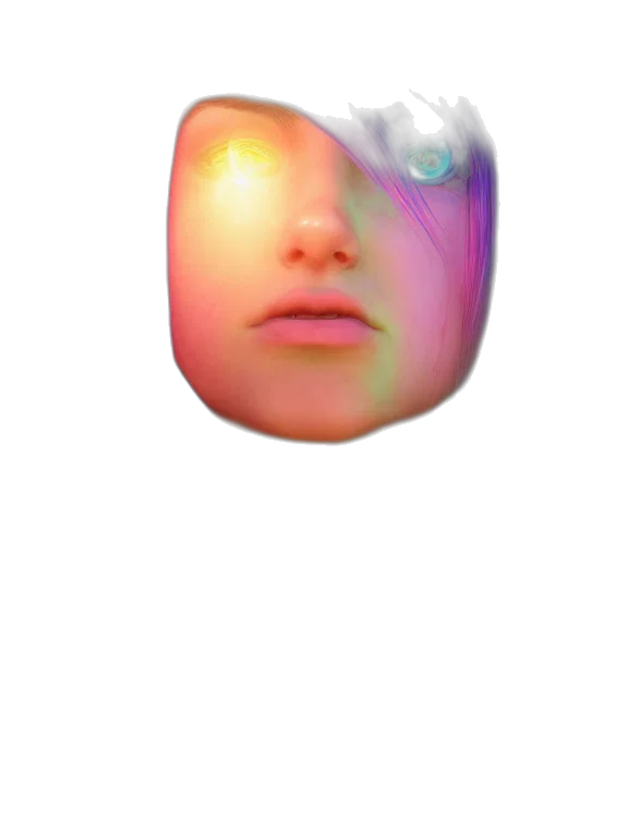face, mask, creature, robot transparent PNG cut-out