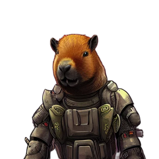 animal, staff, creature, face, concept art, pixel art, 3d render, fantasy art transparent PNG cut-out