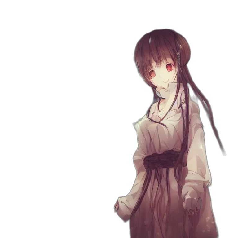 dress, staff, face, creature transparent PNG cut-out