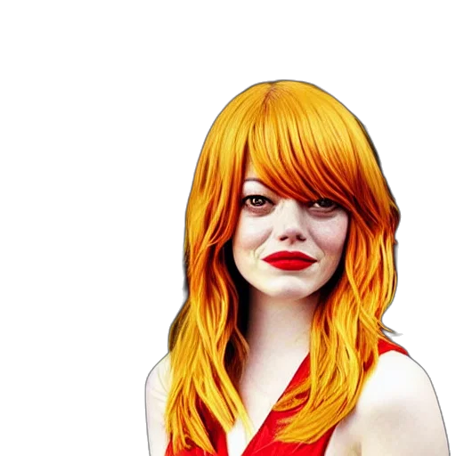 hair, photorealistic, cartoon, comic book art transparent PNG cut-out