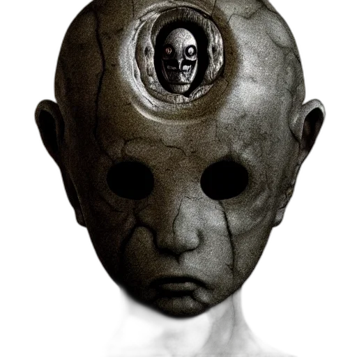 mask, face, creature, robot transparent PNG cut-out