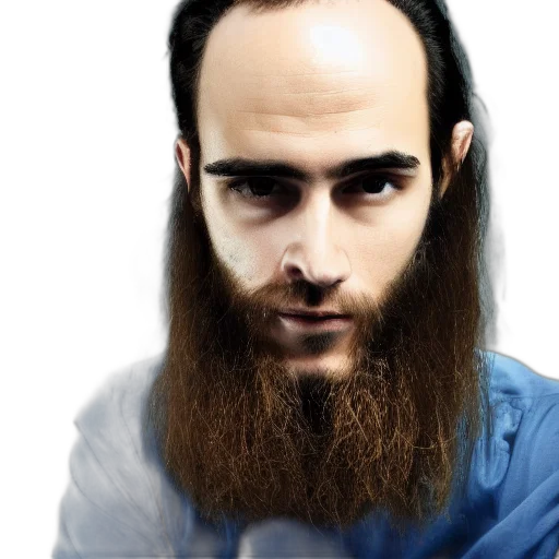 hair, face, staff, hat, photorealistic, cartoon, concept art, 3d render transparent PNG cut-out