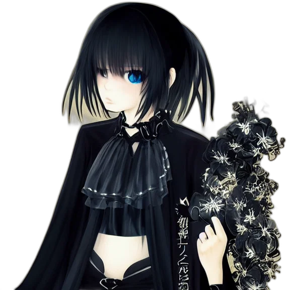 flower, dress, staff, mask, anime, fantasy art, pixel art, photorealistic transparent PNG cut-out