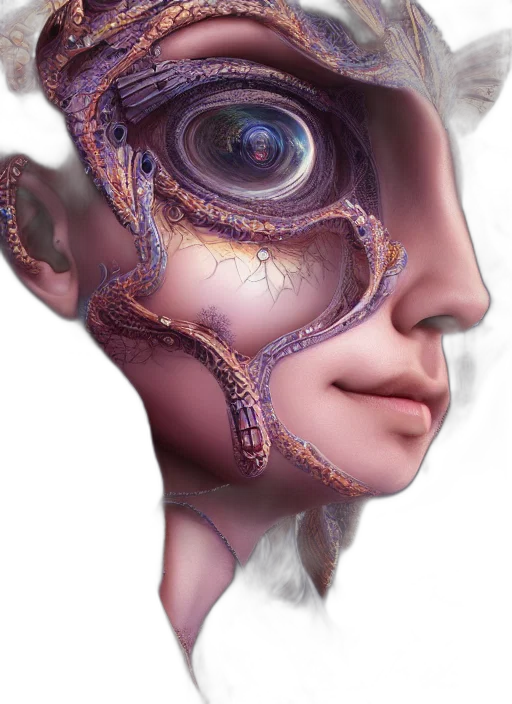 mask, face, robot, creature transparent PNG cut-out