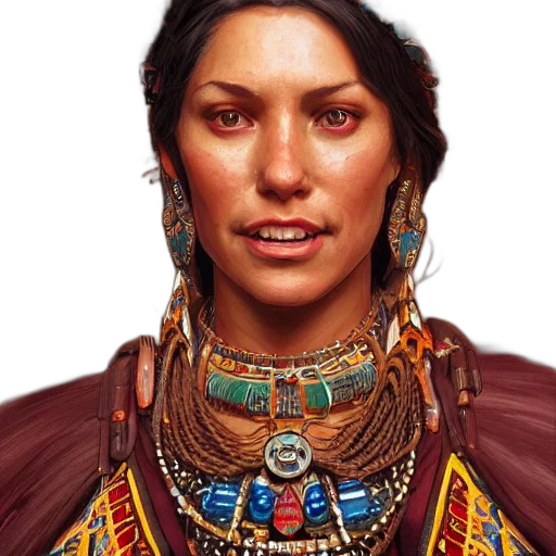 face, jewelry, staff, crown, fantasy art, concept art, photorealistic, comic book art transparent PNG cut-out
