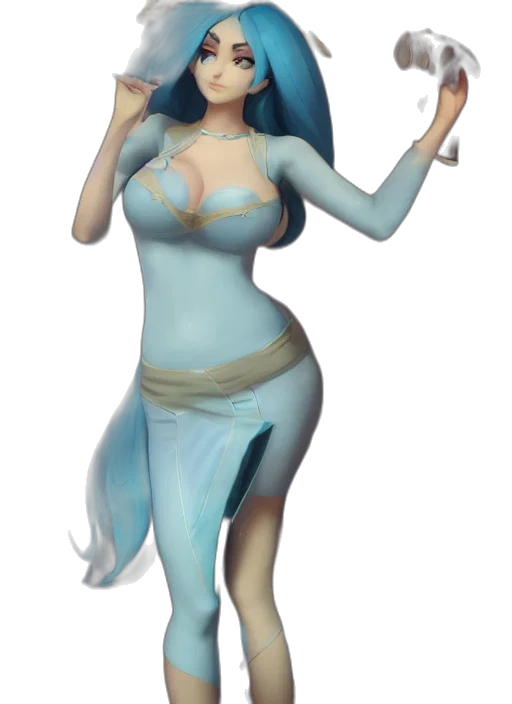 dress, fantasy art, concept art, 3d render transparent PNG cut-out