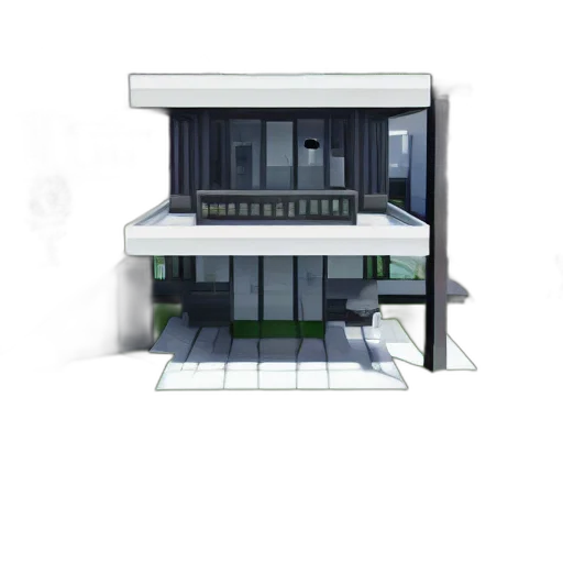building, furniture, staff, 3d render transparent PNG cut-out