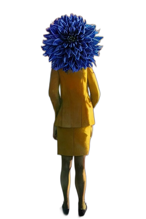 dress, flower, crown, hat, 3d render, concept art, photorealistic, fantasy art transparent PNG cut-out