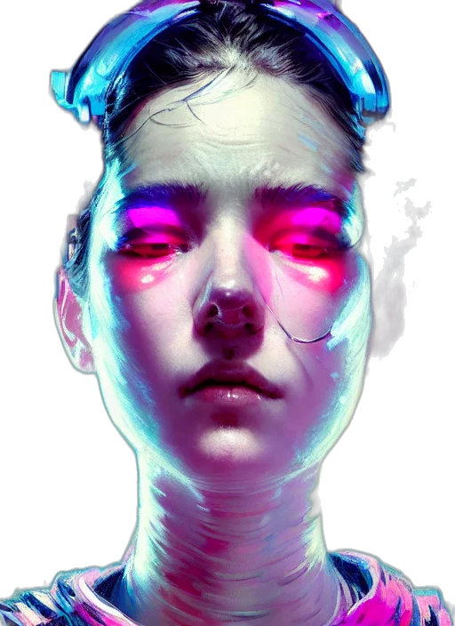 face, robot, mask, creature transparent PNG cut-out