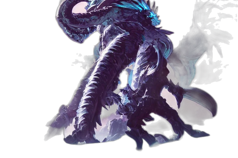 dragon, creature, animal, staff transparent PNG cut-out