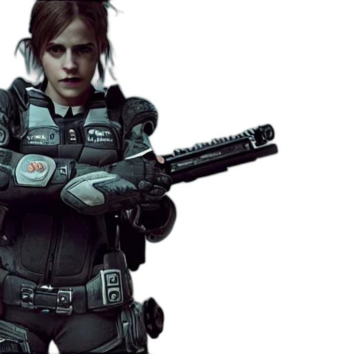 weapon, concept art, cyberpunk, 3d render transparent PNG cut-out