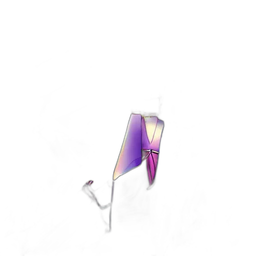 umbrella, staff, weapon, flower, concept art, 3d render, vaporwave, photorealistic transparent PNG cut-out