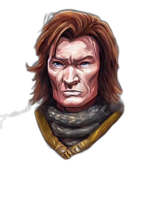 face, fantasy art, comic book art, watercolor transparent PNG cut-out