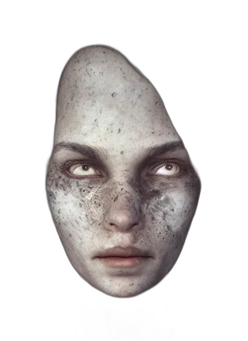 face, mask, creature, robot transparent PNG cut-out