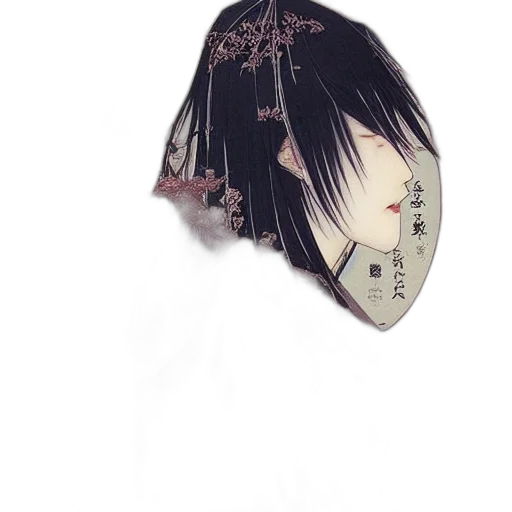 hat, mask, umbrella, crown, anime, photorealistic, fantasy art, watercolor transparent PNG cut-out