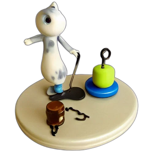 staff, robot, 3d render, concept art transparent PNG cut-out