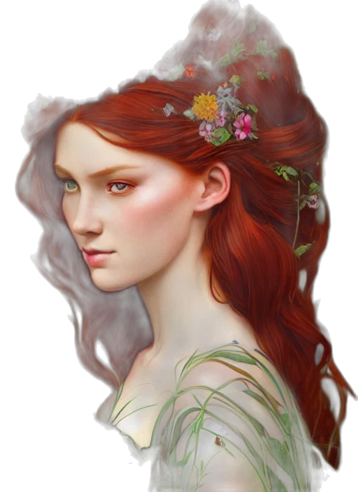 crown, face, jewelry, dress, fantasy art, photorealistic, oil painting, concept art transparent PNG cut-out