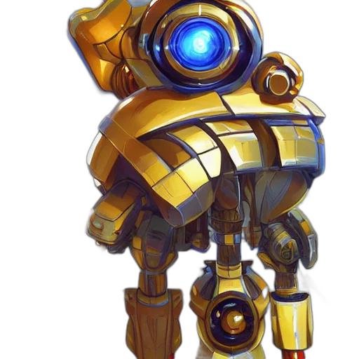 robot, weapon, staff, mask transparent PNG cut-out