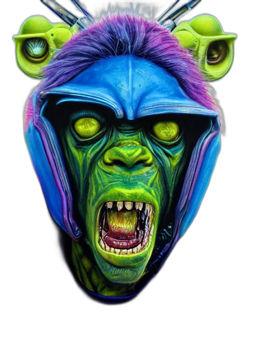 mask, face, creature, staff transparent PNG cut-out