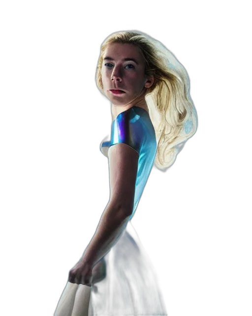 dress, robot, face, hair transparent PNG cut-out