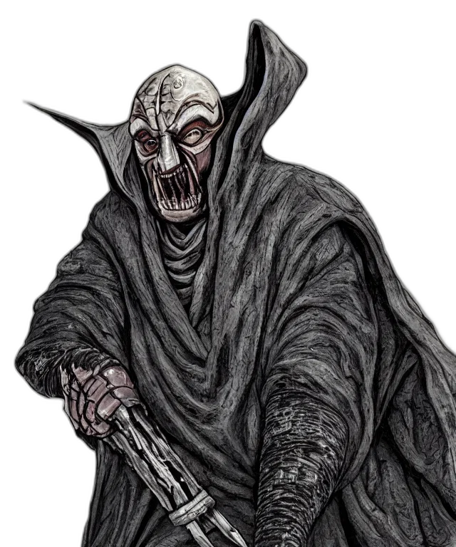 mask, staff, creature, face transparent PNG cut-out