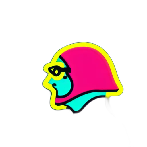 hat, face, crown, jacket, vaporwave, pixel art, 3d render, concept art transparent PNG cut-out