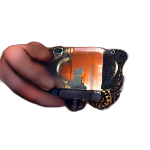 weapon, jewelry, sword, mask, concept art, 3d render, fire, handheld transparent PNG cut-out