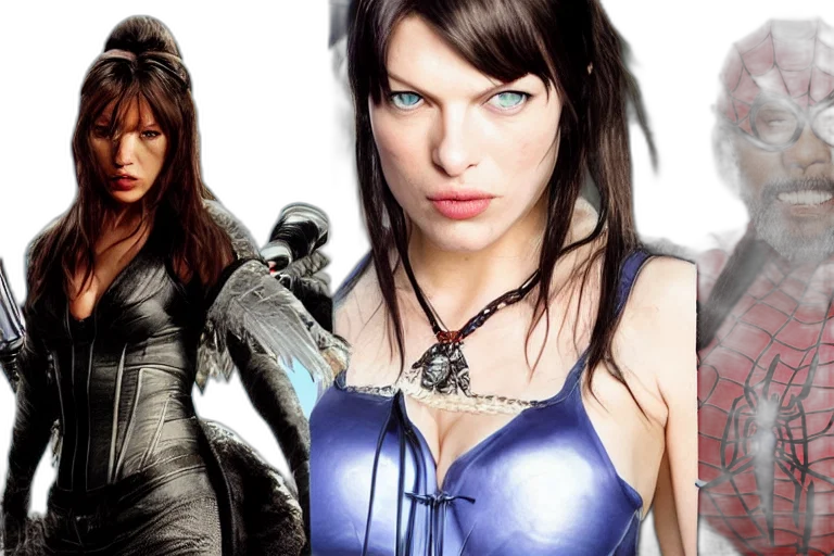 photorealistic, comic book art, concept art, mila transparent PNG cut-out