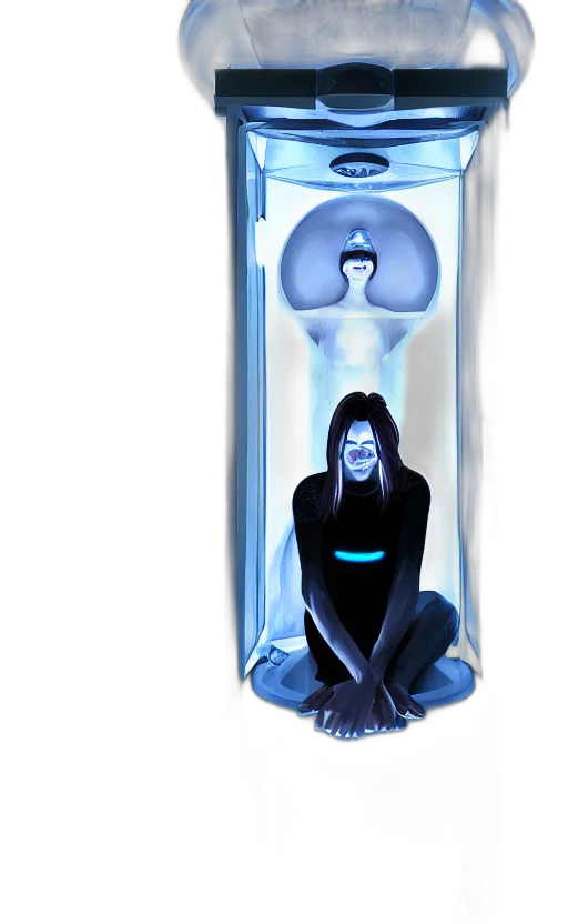 bottle, mask, robot, concept art transparent PNG cut-out