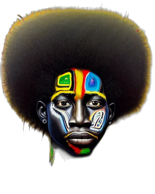 face, crown, mask, staff transparent PNG cut-out