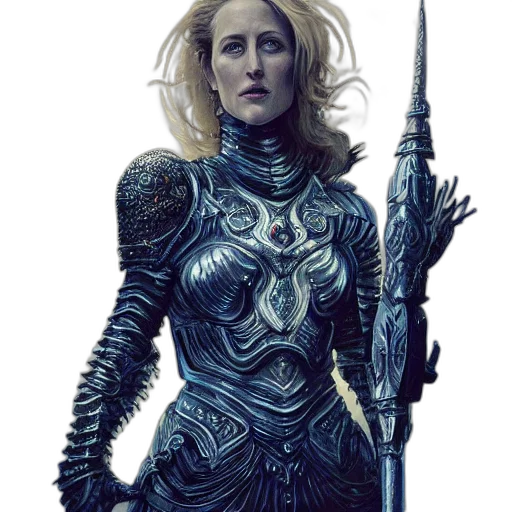 sword, staff, robot, fantasy art transparent PNG cut-out