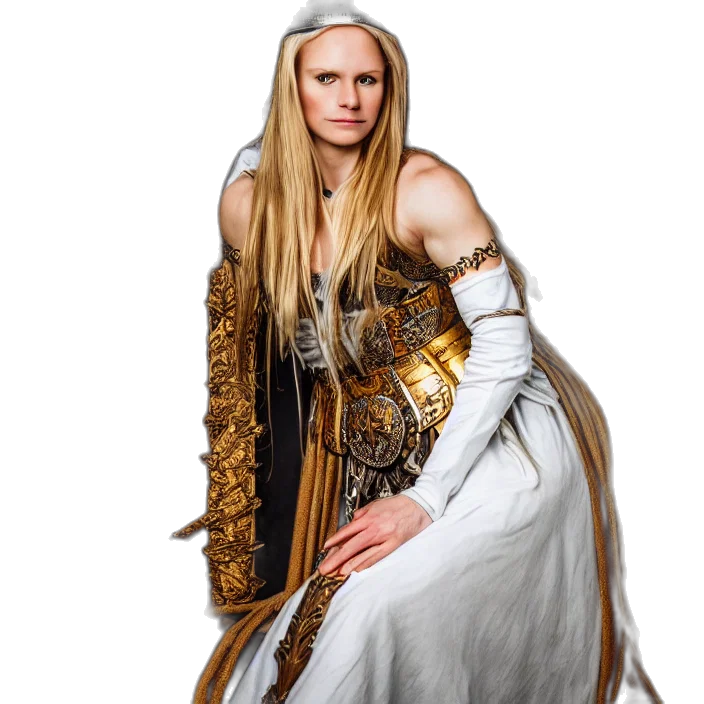 dress, sword, fantasy art, concept art transparent PNG cut-out