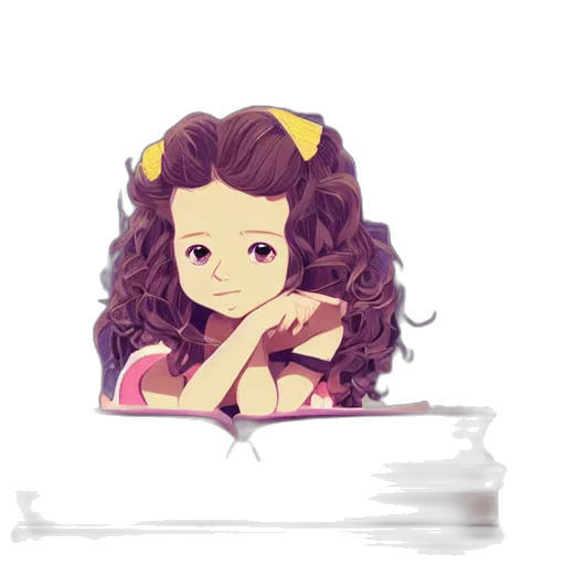 crown, hair, face, dress, anime, cartoon, pixel art, watercolor transparent PNG cut-out